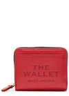 Marc Jacobs The Wallet Grained Leather Wallet In Red