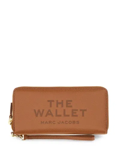Marc Jacobs The Wallet Leather Wallet In Brown