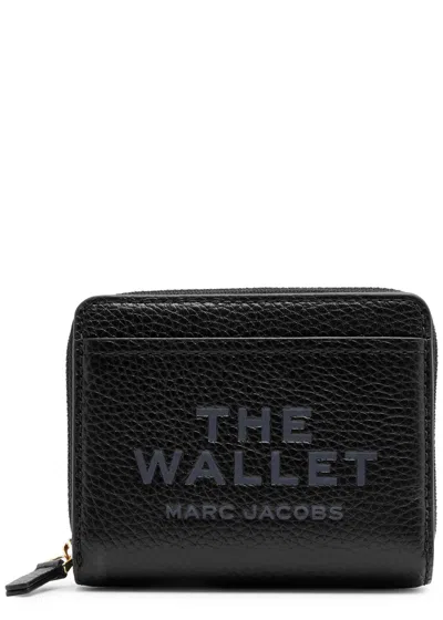 Marc Jacobs The Wallet Mini Leather Wallet In Black