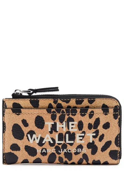 Marc Jacobs The Wallet Mini Printed Leather Wallet In Animal Print