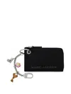 Marc Jacobs Zippered Wallet With Pendant In Brown