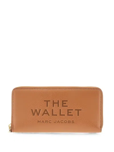 Marc Jacobs The Wallet Pebbled Wallet In Brown