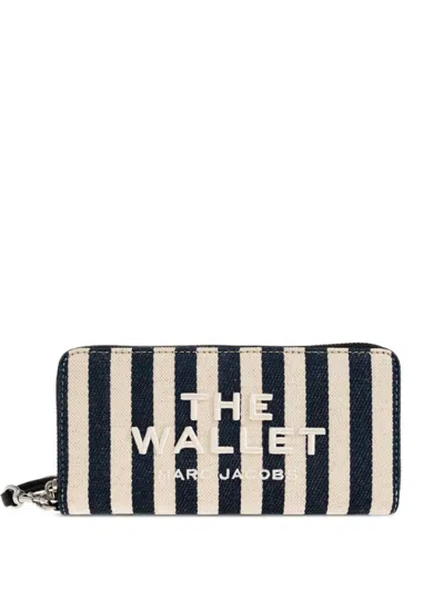 Marc Jacobs The Wallet Striped Wallet In Brown