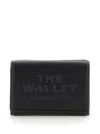 Marc Jacobs 'the Wallet Trifold' Black Wallet With Engraved Logo On The Front