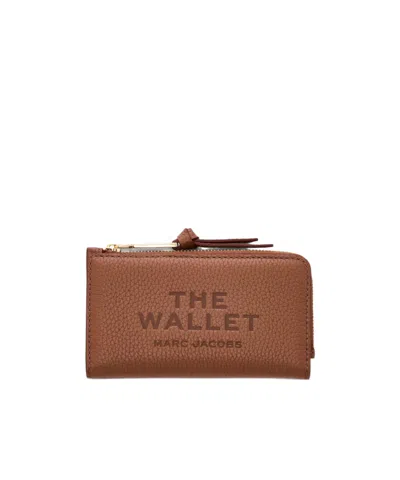 Marc Jacobs The Wallet Zip-around Wallet In Brown