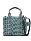 Marc Jacobs The Monogram Jacquard Mini Tote Bag In Blue