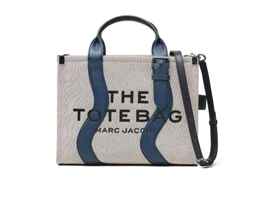 Marc Jacobs Medium The Wavy Canvas Tote Bag In Gray
