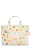 Marc Jacobs The Wild Daisy Canvas Medium Tote Bag In Neutral