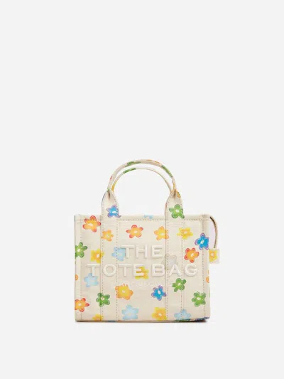 Marc Jacobs The Wild Daisy Canvas Small Tote Bag In Multi