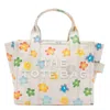 Marc Jacobs The Wild Daisy Canvas Small Tote Hand Bags Multicolor In White