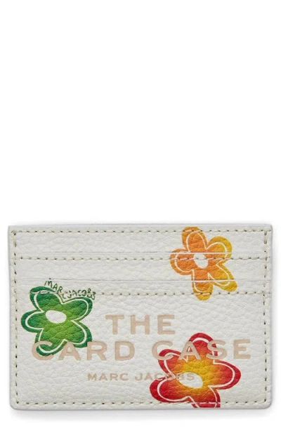 MARC JACOBS MARC JACOBS THE WILD DAISY LEATHER CARD CASE