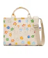 Marc Jacobs The Wild Daisy Medium Tote Bag In White