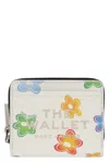 Marc Jacobs The Wild Daisy Mini Leather Wallet In Multi