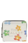 Marc Jacobs The Wild Daisy Mini Leather Wallet In White