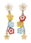 Marc Jacobs The Wild Daisy Statement Drop Earrings In Multi