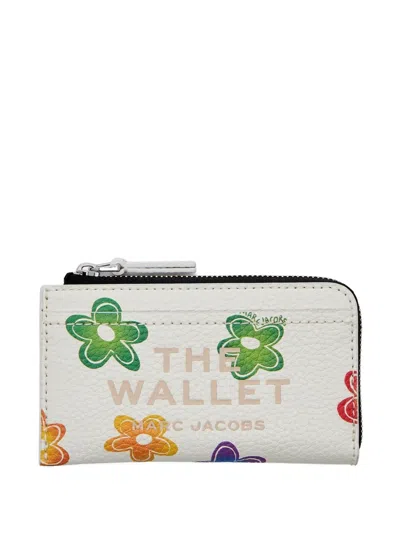Marc Jacobs The Wild Daisy Top-zip Wallet In Brown
