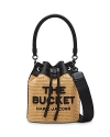Marc Jacobs The Bucket Raffia Effect Bag In Natural