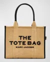 Marc Jacobs Tote The Large Natural Raffia Letters Black In Natural