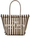 Marc Jacobs The Woven Stripe Beach Tote Bag In 中性色