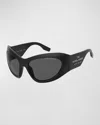 Marc Jacobs The Wrapped Sunglasses In Black