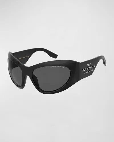 Marc Jacobs The Wrapped Sunglasses In Black