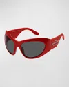 Marc Jacobs The Wrapped Sunglasses In Red