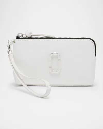 Marc Jacobs The Wristlet In Leather In White