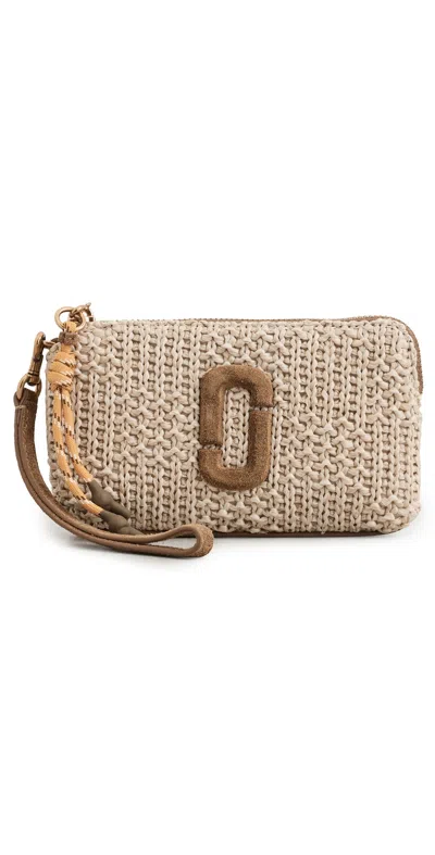 Marc Jacobs The Wristlet Natural In Brown