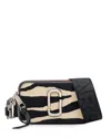 Marc Jacobs Snapshot Pony-effect Shoulder Bag In Black/white/silver