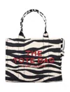 Marc Jacobs The Zebra Canvas Large Tote Bag In Zebra
