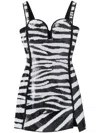 Marc Jacobs The Zebra Glossy Sequined Dress In Black