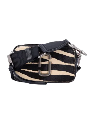 MARC JACOBS THE ZEBRA HAIRCALF SNAPSHOT BAG