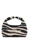 MARC JACOBS MARC JACOBS THE ZEBRA LEATHER MINI SACK BAG