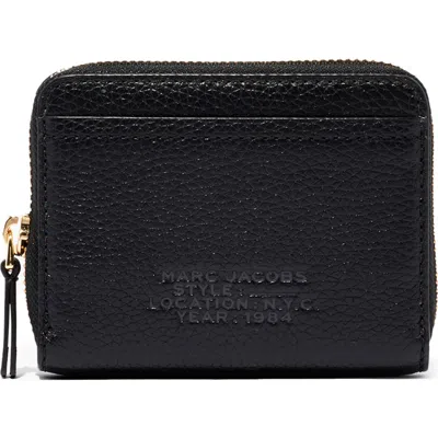 Marc Jacobs The Zip Around Leather Wallet In Black