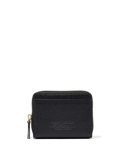 Marc Jacobs The Zip-around Leather Wallet In Black