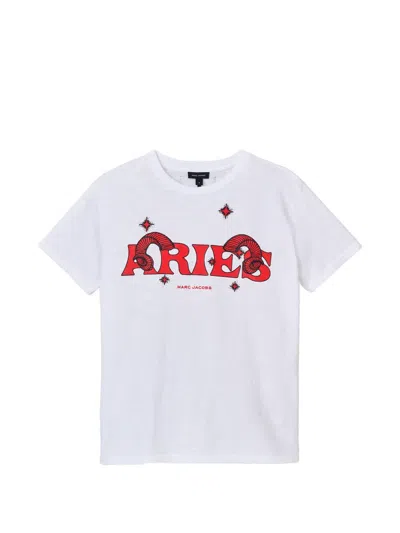 Marc Jacobs Zodiac Aries-print T-shirt In White
