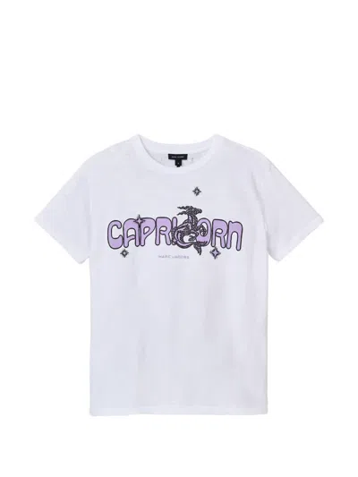 Marc Jacobs Zodiac Print-detail T-shirt In White