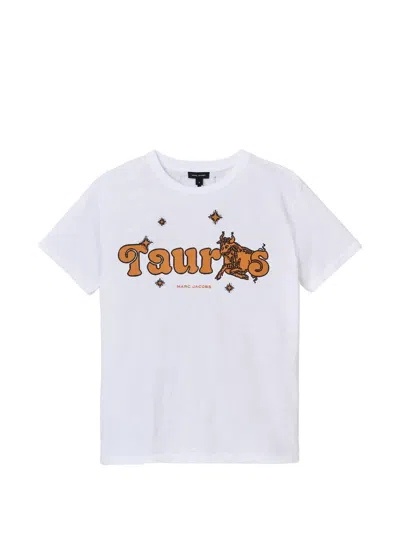 Marc Jacobs Zodiac Taurus-print T-shirt In White