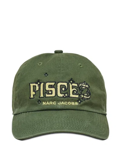 Marc Jacobs The Zodic Pisces Baseball Cap In Green
