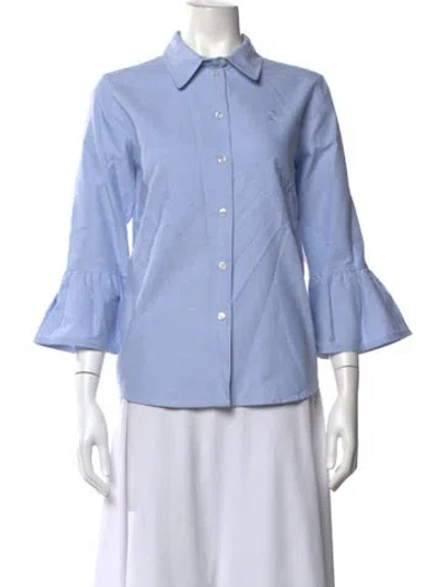 Pre-owned Marc Jacobs Three-quarter Sleeve Blouse In Blue
