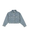 Marc Jacobs Girls Blue Jacquard Denim Jacket In Blue
