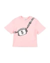 Marc Jacobs Teen Girls Pink Snapshot Bag Cotton T-shirt In Pink