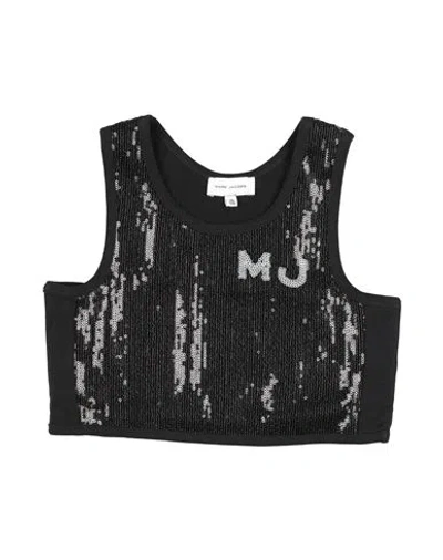 Marc Jacobs Babies'  Toddler Girl Top Black Size 4 Polyester, Cotton