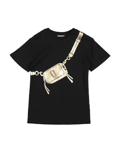 Marc Jacobs Babies'  Toddler Girl T-shirt Black Size 5 Cotton