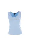 Marc Jacobs Blue Sequin Daisy Tank Top In Blue