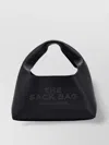 Marc Jacobs Grained Black Leather Handbag With Embossed Logo In Black