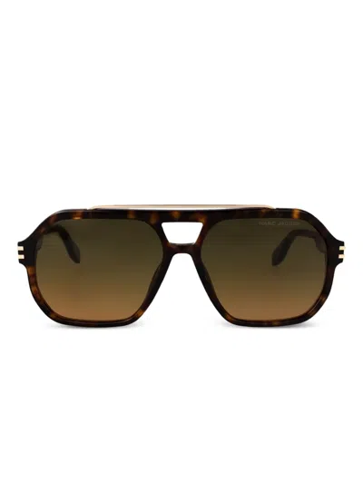 Marc Jacobs Tortoiseshell Sunglasses In Brown
