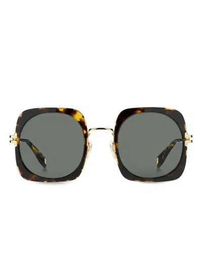 Marc Jacobs Tortoiseshell Sunglasses In Gold
