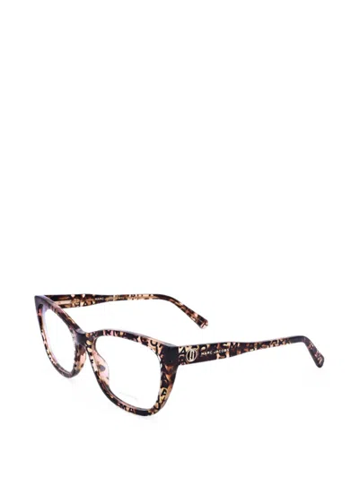Marc Jacobs Tortoiseshell-effect Cat-eye Frame Glasses In Brown