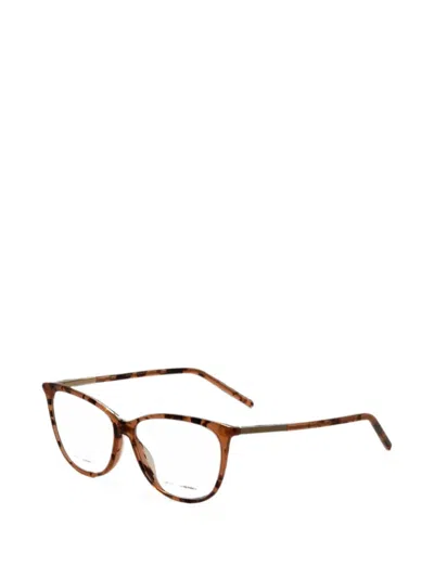 Marc Jacobs Tortoiseshell-effect Cat-eye Glasses In Brown